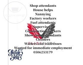 .Shop attendants and secretaries .