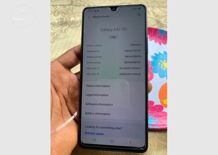  Samsung galaxy A42 5G  128gb