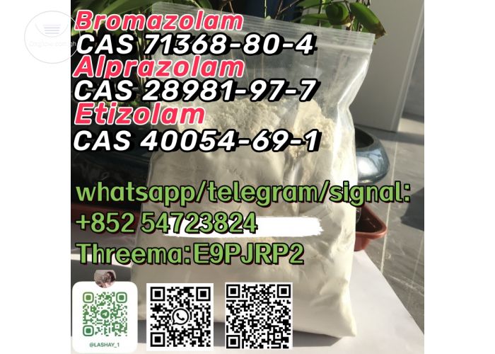 Bromazolam CAS:71368-80-4 Alprazolam CAS:28981-97-7 Etizolam  CAS:40054-69-1 whatsapp/telegram/signal:+852 54723824