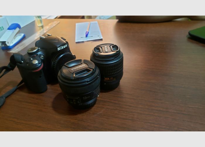 Nikon D3200+ 50mm prime 1.8 lens+ kit lens