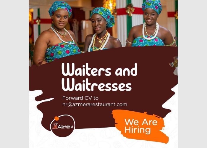 Vacancy for Waiters and waitresses