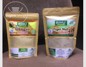  Tiger nut powder and ginger powder