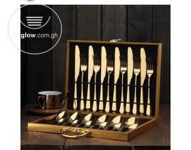 24pcs Gold Cutleries Set For Sale 