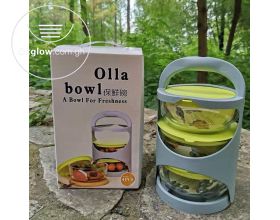 3pcs Glass bowl