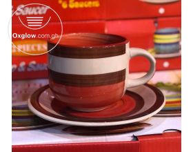 6pcs Cups and 6pcs Saucers