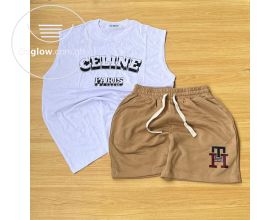 Armless top & cotton down 