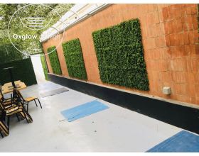 Artificial green grass decor 