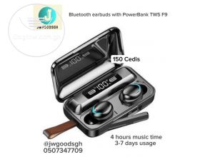 Bluetooth earbuds with PowerBank F9