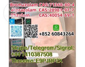 Bromazolam CAS:71368-80-4 Alprazolam CAS:28981-97-7 Etizolam  CAS:40054-69-1 Skype/Telegram/Signal: +44 7410387508 Threema:E9PJRP2X