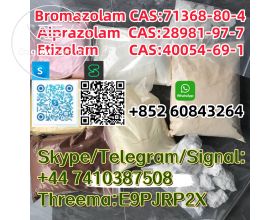 Bromazolam CAS:71368-80-4 Alprazolam CAS:28981-97-7 Etizolam  CAS:40054-69-1 Skype/Telegram/Signal: +44 7410387508 Threema:E9PJRP2X