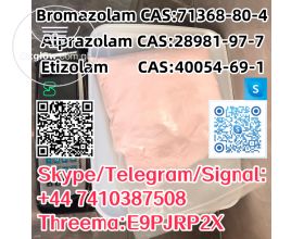 Bromazolam CAS:71368-80-4 Alprazolam CAS:28981-97-7 Etizolam  CAS:40054-69-1 Skype/Telegram/Signal: +44 7410387508 Threema:E9PJRP2X