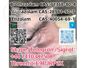 Bromazolam CAS:71368-80-4 Alprazolam CAS:28981-97-7 Etizolam  CAS:40054-69-1 Skype/Telegram/Signal: +44 7410387508 Threema:E9PJRP2X