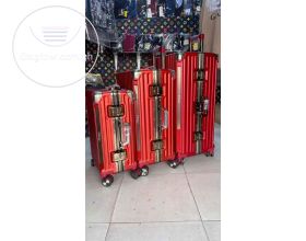 ENGEL- Red Luxury Polycarbonate Suitcase Set.