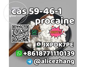 Hot sell CAS 59-46-1 procaine ready stock safe delivery whatsapp:+8618771110139