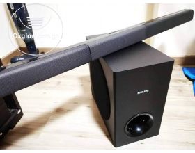 PHILIPS HTL3160 sound bar with wireless subwoofer and remote