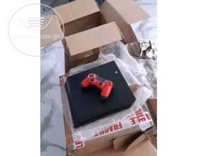PS4 console with controller