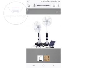 Rechargeable Solar fan 