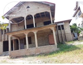 REGISTERED AND ROOFED 5 MASTER BEDROOM STOREY HOUSE AT APLAKU ACCRA