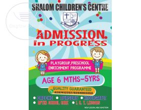 Shalom Children's Centre - Admission In Progress