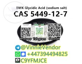 Tele@VinnieVendor 99.9% Purity BMK Glycidic Acid (sodium salt)  CAS 5449-12-7 with High Purity from China Factory