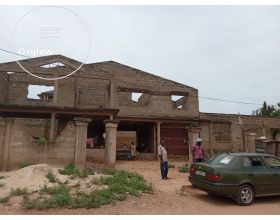 TITLED & UNROOFED 8 BEDROOM STOREY HOUSE AT GBAWE ACCRA