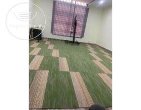 Woolen tile carpet
