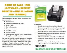Point of Sale Software + Receipt Printer + Installation and Training