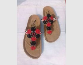 Quality beaded slipper