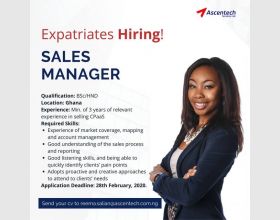 Job Vacancy for Sales Manager