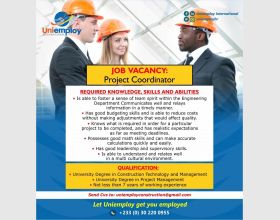 Vacancy for a Project #Coordinator