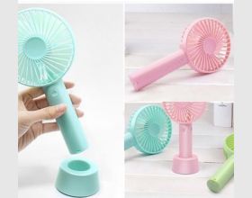 Mini rechargeable handy fan