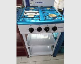 Nasco four burner with shelves