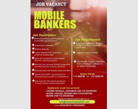 Job Vacancy in Accra for Mobile Bankers