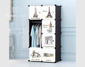 2 in 1 plastic Wardrobe 