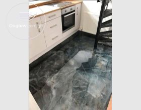 3D Epoxy and metallic floor