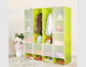 4 in 1 plastic Wardrobe 