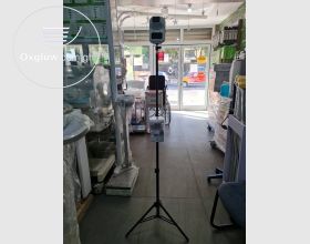 Infrared thermometer with stand