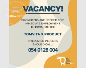 Job Vacancy for Promoters 