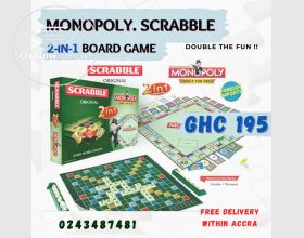 Monopoly.Scrabble 2-in-1 Board Game