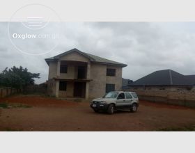TITLED & ROOFED 7 MASTER BEDROOM HOUSE AT AMRAHIA, ADENTA MUNICIPALITY
