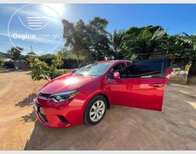 Toyota Corolla LE 2016 Model