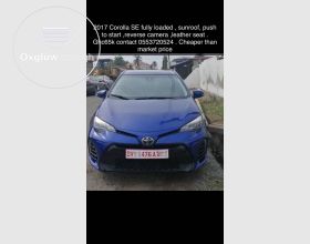 Toyota Corolla SE 2017 Model